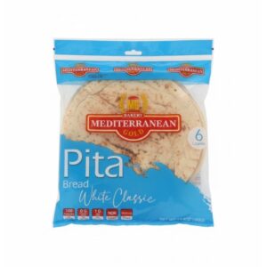 Mediterranean Gold Syria White Classic Pita 380G (6 Loaves)